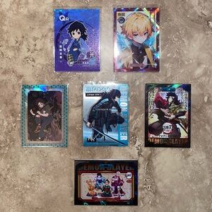 Rare Demon Slayer Card Lot #4 - Includes 6 Cards
